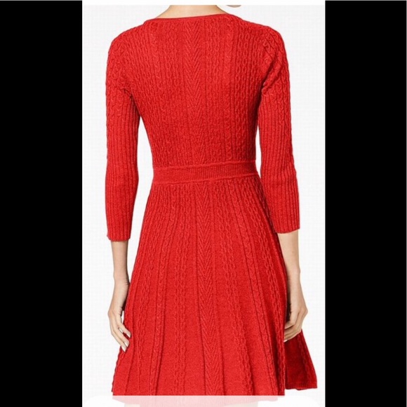 Gianni Bini Red City Shore Knit Dress - Picture 2 of 13